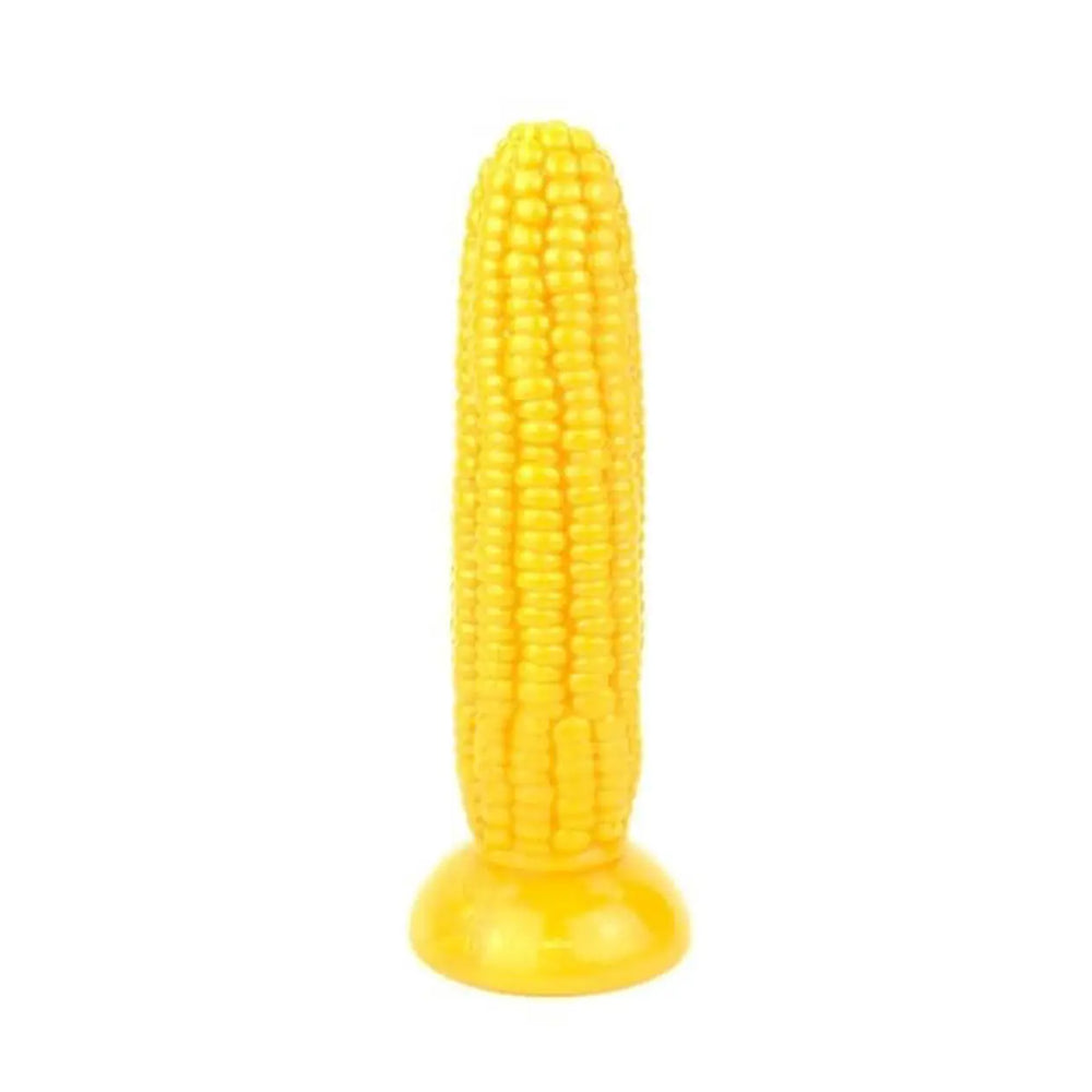 Corn cob textured novelty dildo in TPR
