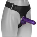 Jelly Purple Strap On Penis Dildo Full Solid — strap on dildo