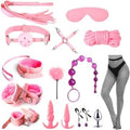 Pink 15 Pieces BDSM Combo Set — bdsm kit