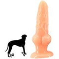 Realistic Dog Penis Dildo With Strong Suction Cup | Flesh — dildo