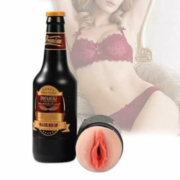 Realistic Premium Beer Bottle Masturbation Cup Stroker Sex Toys — artificial vagina