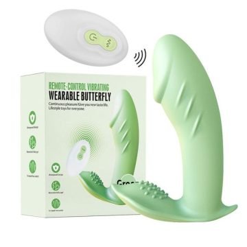 Remote Control Vibrating Wearable Butterfly Panties Dildo For Women — remote control vibrator
