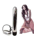 Slim Long Steel 7 Inch Rod with Mini Egg Vibrator For Women — egg vibrator