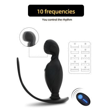 Sperm Lock Ring Prostate Massage Anal Plug Vibrators Anal Sex Toys — prostate massager