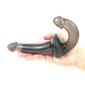 Strapless Black Jelly Dildo Double Ended Anal Vagina Lesbian Sex Fun Toy — anal plug