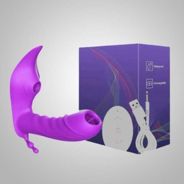 Tongue Licking Vagina Sucking Wireless Vibrator For Couple — remote control vibrator