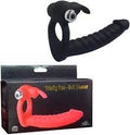Trinity Fun Evil Teaser – Rabbit Vibrating Cock Ring (Black) — penis ring