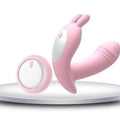 Wearable Panty Style Rechargeable Butterfly Vibrator with Wireless Remote Penis Dildo | Pink — remote control vibrator
