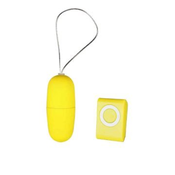 Wireless Egg Remote Vibrator For Women-Yellow — remote control vibrator