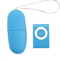 Wireless Egg Vibrator Mini MP3 -Blue — remote control vibrator